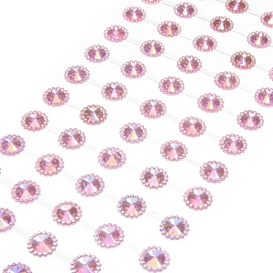 Стразы декоративные &quot;Цветок хамелеон&quot; 1,2 см (SF-3180) светло-розовый