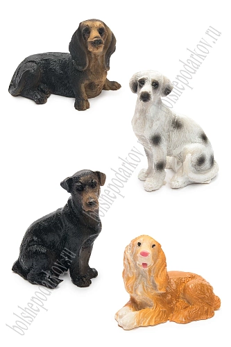 Фигурка миниатюрная &amp;quot;Собачки&amp;quot; 4*5 см (4 шт) SF-8049