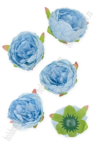 Головки цветов &quot;Пион&quot; 9 см (5 шт) SF-7874, голубой