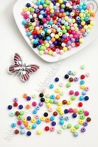 Бусинки пластиковые 6 мм*500 гр (SF-2507) ассорти