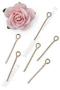 Пины с петелькой 22 мм (50 гр) SF-7651, светлое золото