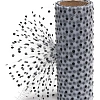 Фатин в горошек 15 см*10 ярд (SF-2941) белый/черный