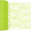 Фатин с узором &amp;quot;Цветы&amp;quot; 15 см*10 ярд (SF-2940) салатовый №3