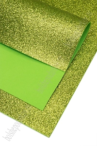 Фоамиран глиттерный А4, 2 мм Premium (10 листов) SF-1955, фисташковый Фоамиран глиттерный А4, 2 мм Premium (10 листов) SF-1955, фисташковый