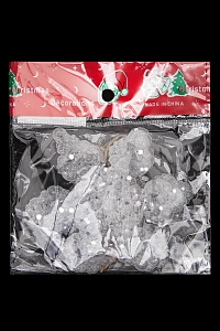 Новогодние украшения "Снежинка" 9,5 см (2 шт) SF-1692, №3 Новогодние украшения "Снежинка" 9,5 см (2 шт) SF-1692, №3