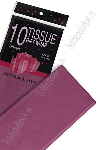 Бумага тишью 50*66 см (10 листов) SF-914, бордовый №216