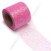 Фатин с блестками 5,5 см*15 ярд (SF-5805) ярко-розовый №39