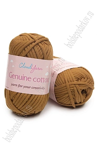 Пряжа "Genuine cotton" 50 гр (10 шт) SF-7844, коричневый