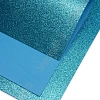 Фоамиран глиттерный 2 мм, 40*60 см Premium (10 листов) SF-3010, голубой №2042