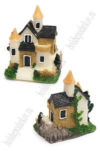 Фигурка миниатюрная "Домик" 6*4,5*7,5 см (1 шт) SF-8049, №2