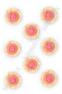 Кабошон "Розочка двухцветная" (50 шт) SF-1388