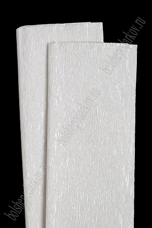 Бумага гофрированная перламутровая (SF-2863) белый 80-101