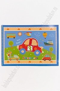 Альбом для рисования на гребне 35*25 см (24 листа) SF-5569, №3