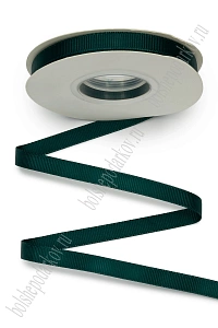 Лента репсовая 1 см*20 ярд &quot;1 сорт&quot; (SF-1346) темно-зеленый №0159