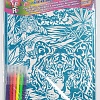 Раскраска глиттерная с фломастерами 27,8*38 см (SF-5675) №6