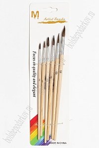 Кисти из конского волоса (6 шт) SF-5546