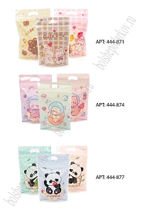 Пакет с ZIP замком 15,5*22,5*3,5 см (50 шт) SF-8099, микс №7