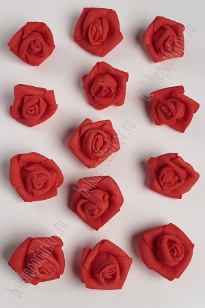 Головки цветов &quot;Роза малая&quot; 30 мм (100 шт) SF-2095, красный