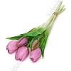 Веточка декоративная 33 см, 31 см &amp;quot;Тюльпан&amp;quot; (5 шт) SF-8137, сиреневый