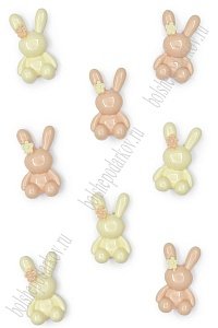 Кабошон "Зайчик" 1,9*3,3 см (20 шт) SF-7346, ассорти №5