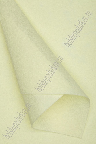 Фетр мягкий 1 мм (10 листов) SF-1945, светло-лимонный №075