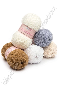 Пряжа "Coral plush" 100 гр (5 шт) SF-7843, №1