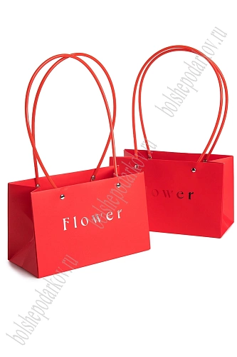 Сумка для цветов 22*13,5*10,5 см (10 шт) SF-8118, красный