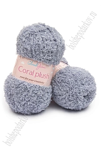 Пряжа "Coral plush" 100 гр (5 шт) SF-7843, серый