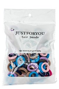 Резинки для волос 2 см (100 шт) SF-7505, ассорти №6