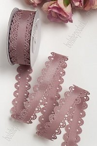 Лента репсовая с ажурными краями, 2 см (SF-3453) пенка №102
