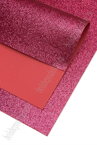 Фоамиран глиттерный А4, 2 мм Premium (10 листов) SF-1955, розовый