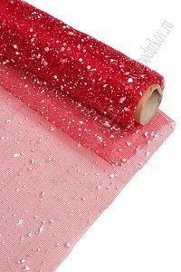 Сетка-снег 50 см*4,5 ярд (SF-2104) красный