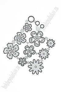 Форма для вырубки "Цветочки" 8,5*9 см (SF-7793) №76