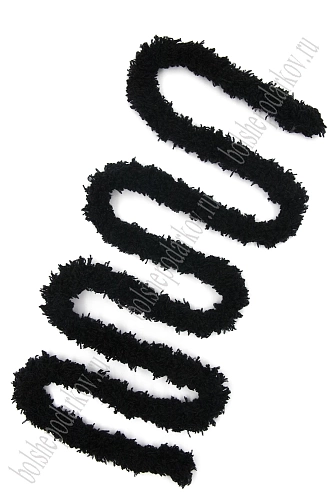 Проволока синельная плюшевая 1 м (SF-8093) черный №11