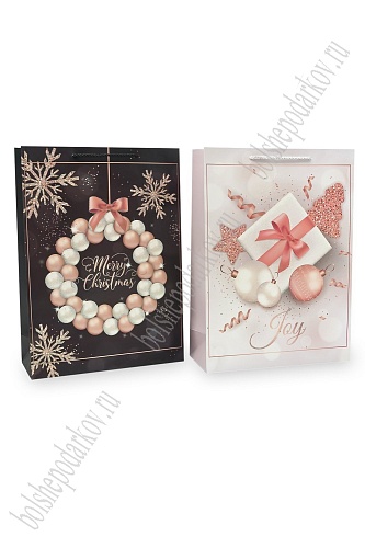 Пакет &amp;quot;Новогодний&amp;quot; 30*41,5*12 см (12 шт) SF-7826, микс №1