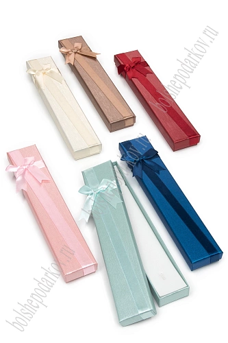 Коробочки для украшений 4*21*2 см (12 шт) SF-8138, ассорти №1