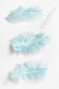 Перья декоративные (30 шт) SF-2024, голубой №109
