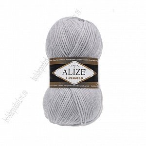 Пряжа &quot;Lana Gold&quot; 100 г*240 м (5 шт) пепельный меланж №684