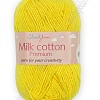 Пряжа &amp;quot;Milk cotton Premium&amp;quot; 50 гр (10 шт) SF-7847, желтый