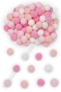 Помпоны Premium 1,3-1,5 см (200 шт) SF-3308, ассорти №6