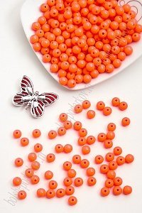 Бусинки пластиковые 8 мм*500 гр  (SF-2508) оранжевый №28
