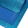 Фоамиран глиттерный А4, 2 мм Premium (10 листов) SF-1955, синий №021А