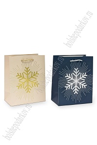 Пакет &quot;Новогодний&quot; 18*23*10 см (12 шт) SF-7568, микс №34