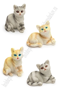 Фигурка миниатюрная &quot;Кошечка&quot; 2,5*4,5 см (4 шт) SF-8049