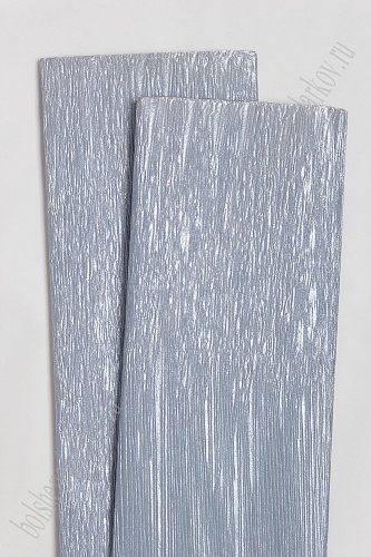 Бумага гофрированная перламутровая (SF-2863) серый №80-104