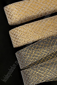 Регилин мягкий 4 см*25 ярд (SF-7605) золото