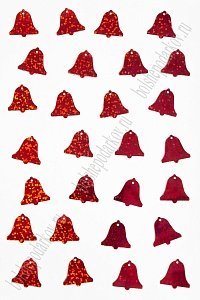 Пайетки &quot;Колокольчик&quot; 19*18 мм*500 гр (SF-3063), красный