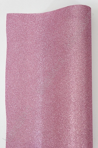 Ткань упаковочная с глиттером 48 см*5 ярд (SF-3131), розовый