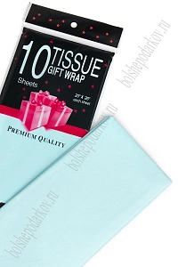 Бумага тишью 50*66 см (10 листов) SF-914, светло-голубой №290