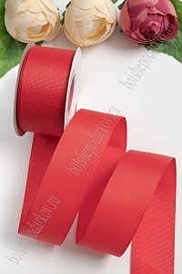 Лента репсовая 4 см*20 ярд &quot;1 сорт&quot; (SF-1349) красный №26